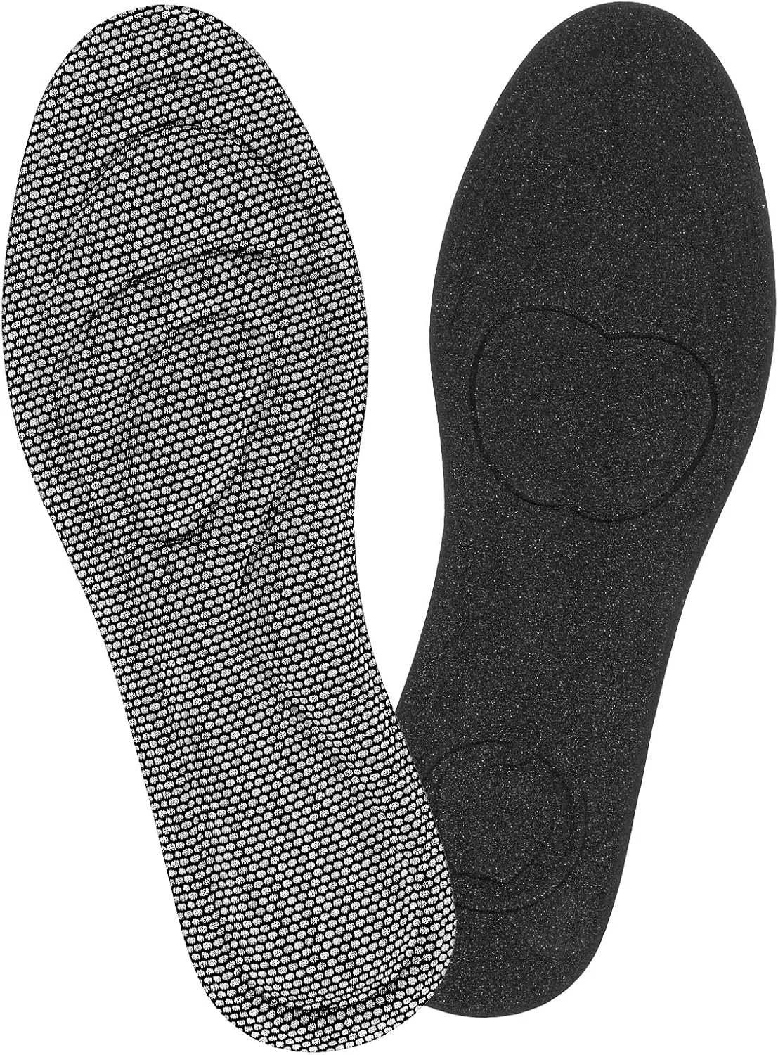1 Pair Memory Foam Insoles Soft Massage Shoe Inserts Replacement Full-Foot Responsive Cushioning Shoe Soles Shock Absorption Cut to Fit Any Sizes for Foot Health Sports Sneakers(W 7-8 /M 6.5-7.5)