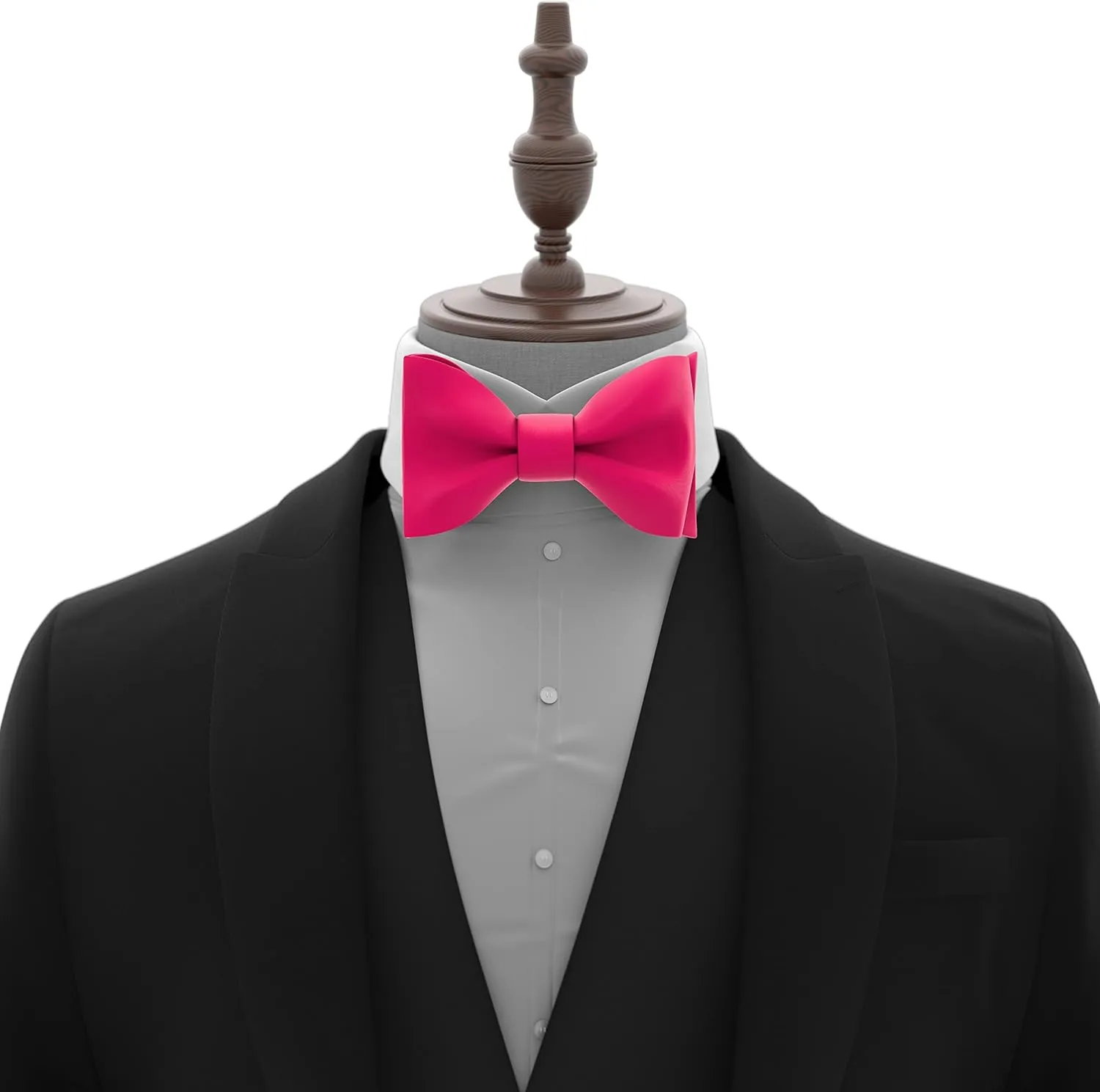 Adam Young Men's Self Tie Bow Tie Sets w/Pocket Squares & Cufflinks Sami-Glossy Satin Classy Bowtie for Tuxedo Faux Silk