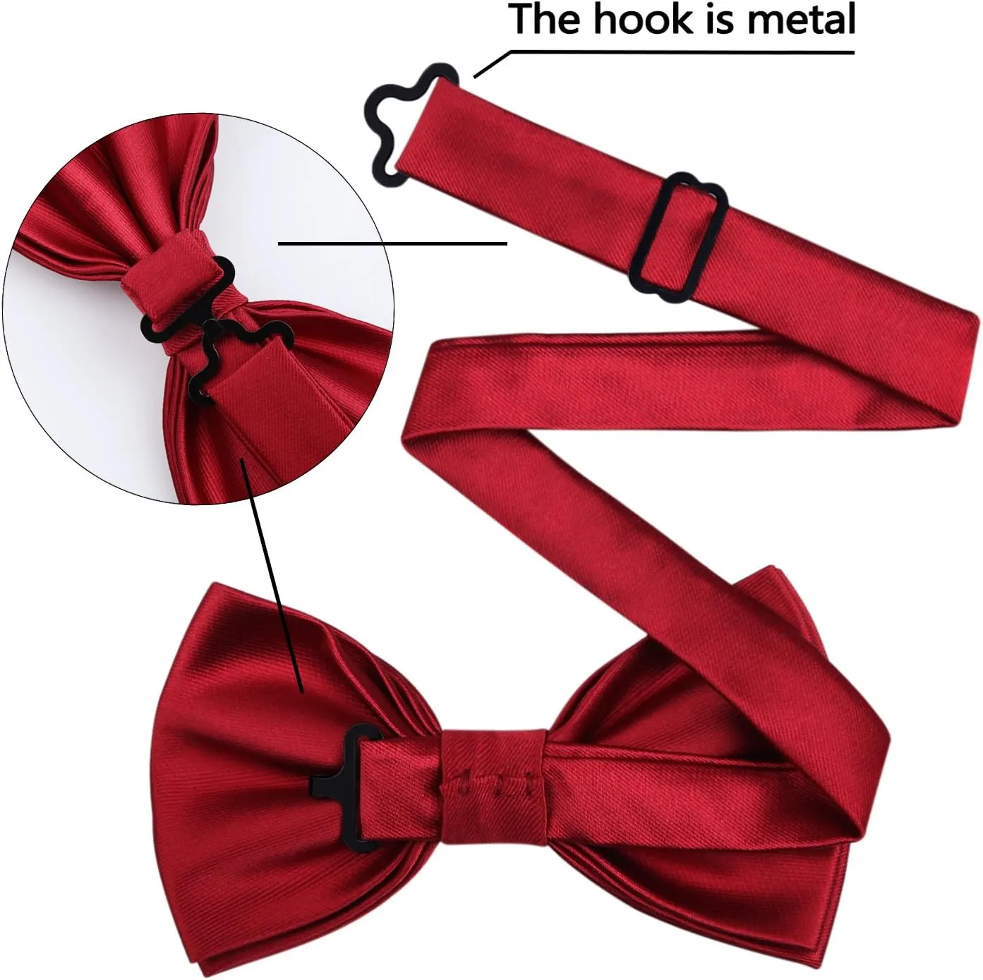 Alizeal Multicolored Silk Solid Cummerbund for Mens Gift Bow Tie Set