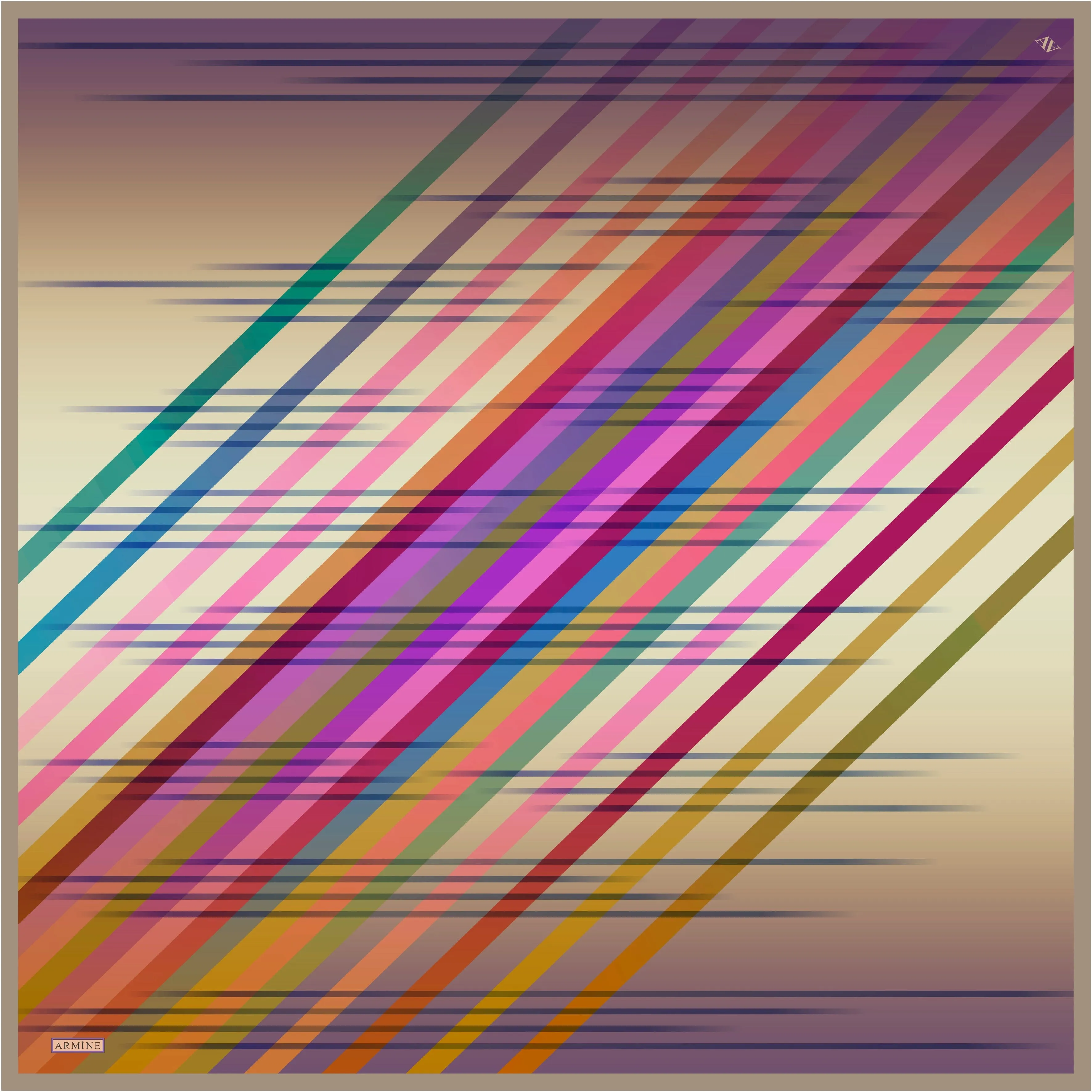 Armine Discover Modern Silk Scarf #1