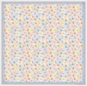 Armine Hydrangea Print Silk Scarf #36