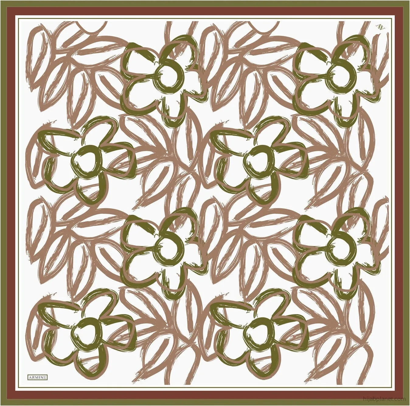 Armine Mira Floral Silk Scarf #53