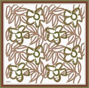 Armine Mira Floral Silk Scarf #53