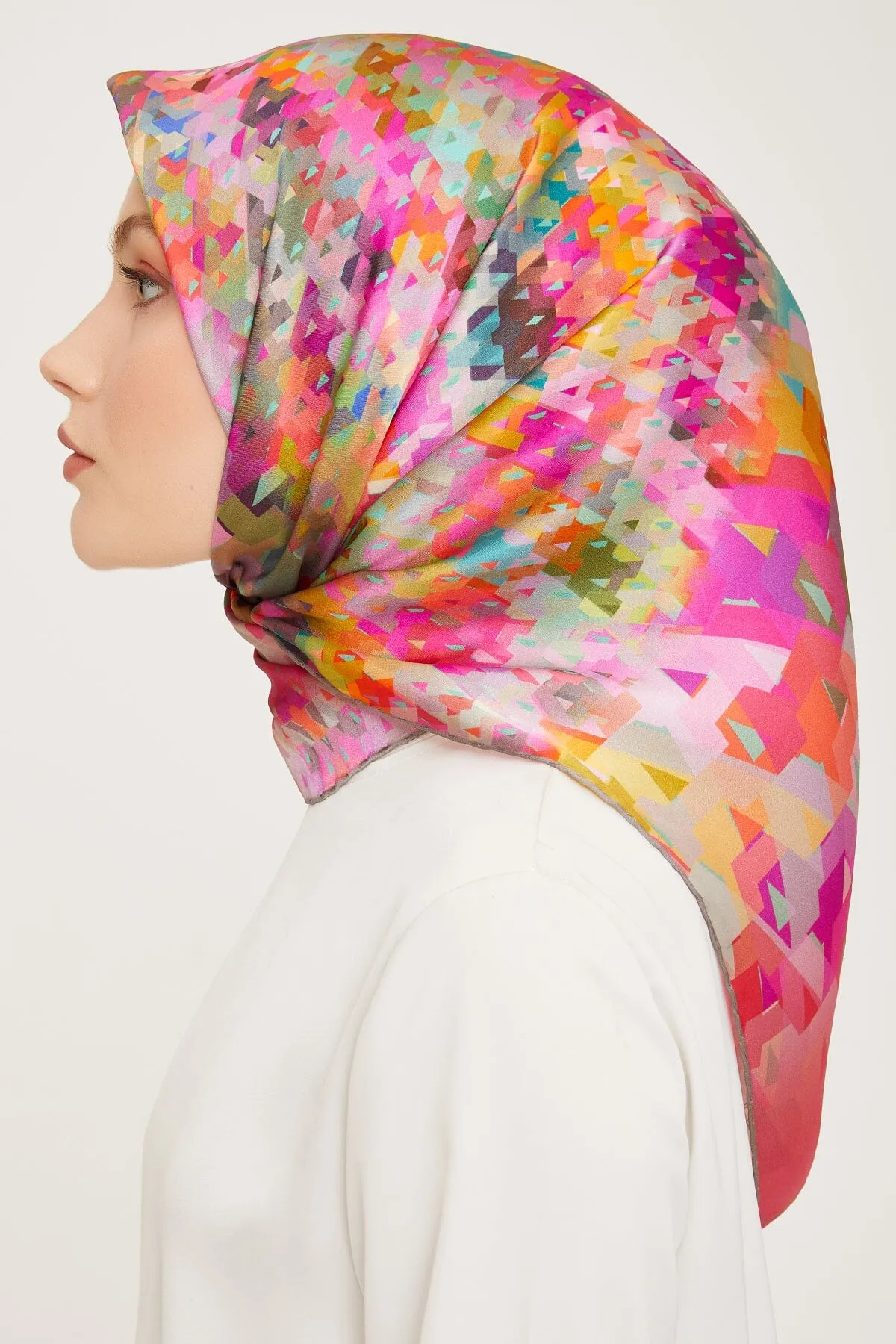 Armine Pixel Chic Silk Scarf #2