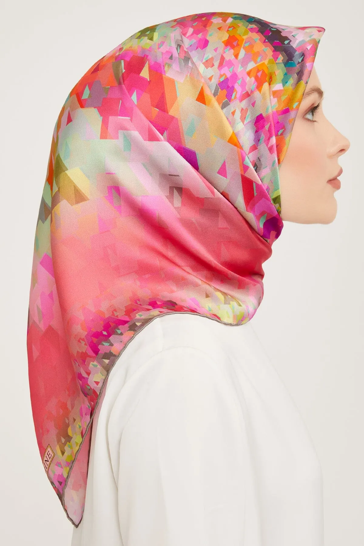 Armine Pixel Chic Silk Scarf #2