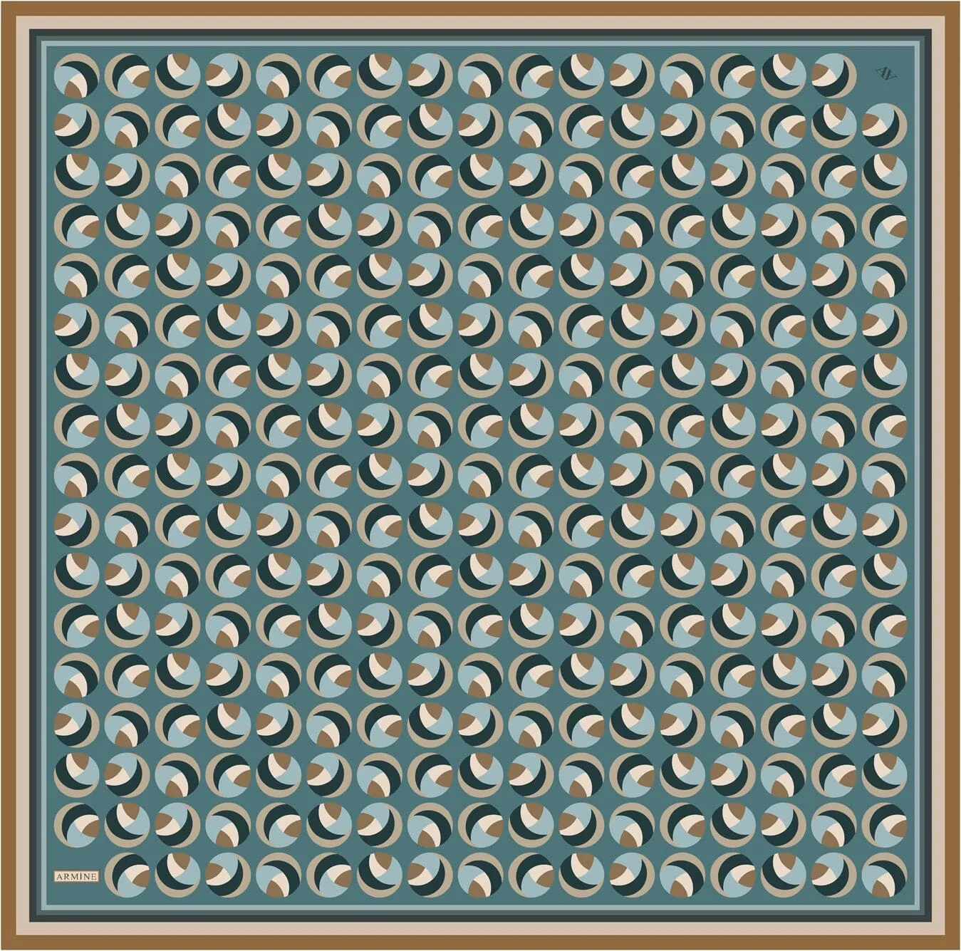 Armine Retro Cosmos Silk Scarf #34