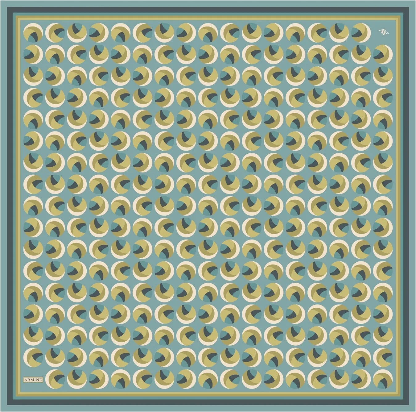Armine Retro Cosmos Silk Scarf #5