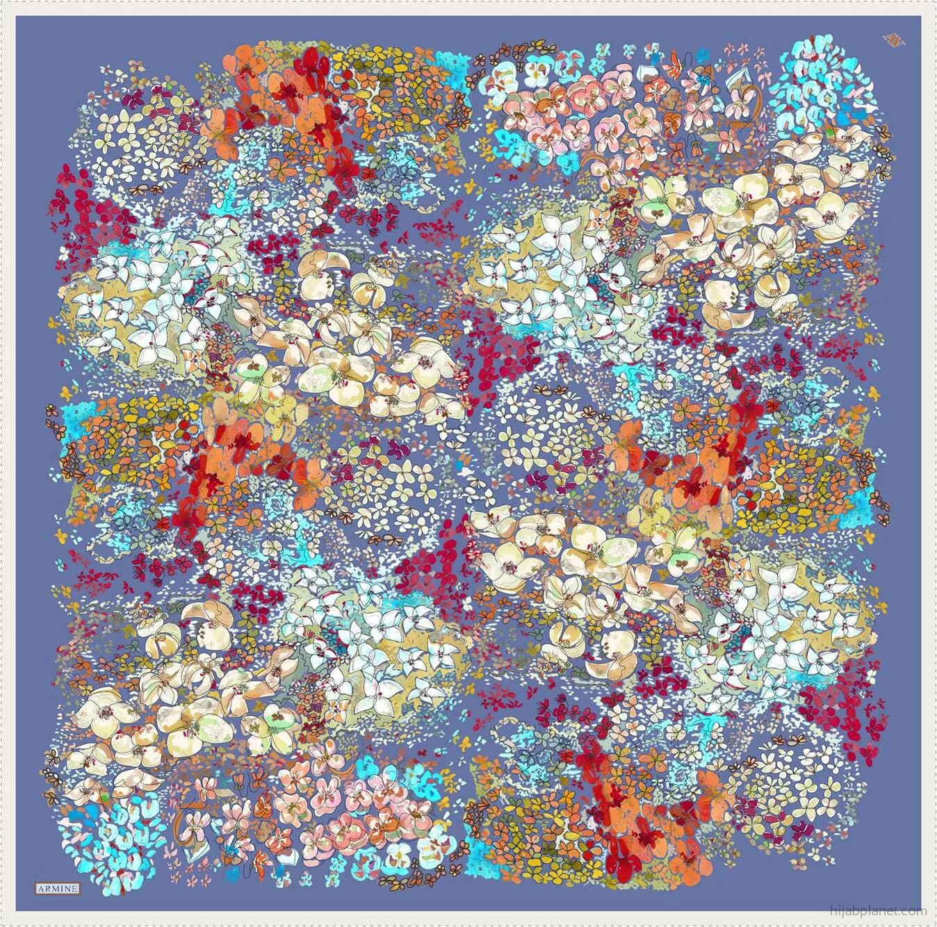 Armine Spring Tide Floral Silk Scarf #3