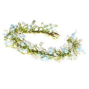 Artificial Baby Breath Green Headpiece Bridal Flower Crown Eucalyptus Halo Wedding Leaf Floral Crown Headband Photo Prop