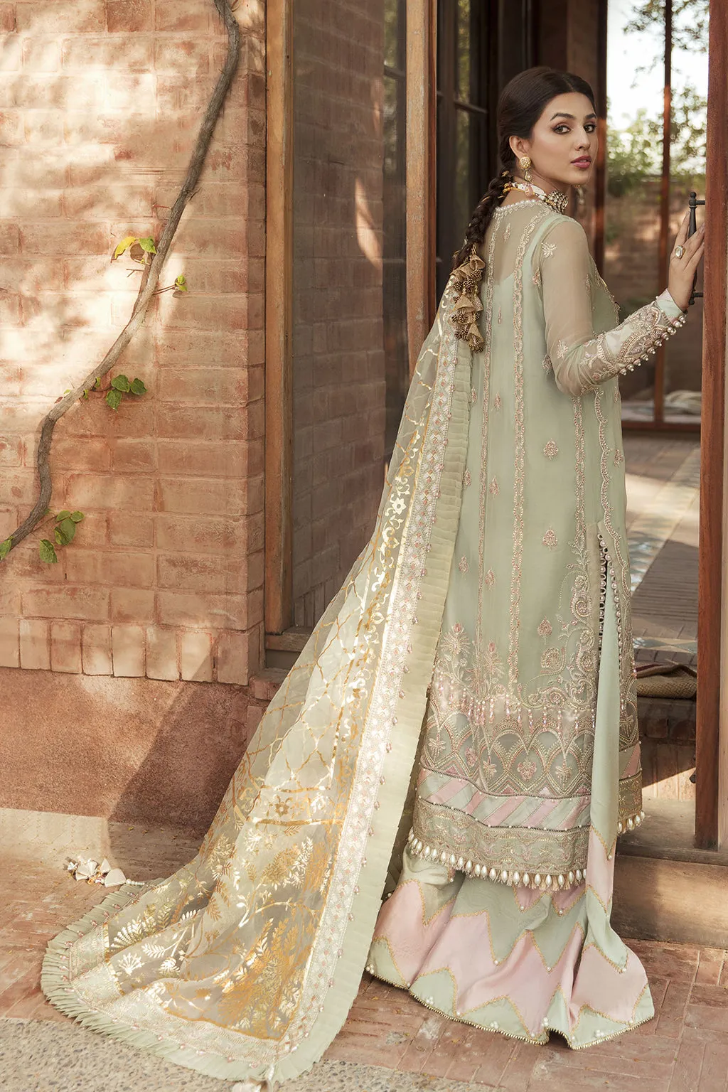 Ayzel X Afrozeh Sangat Luxury Chiffon Collection – Bahar banu