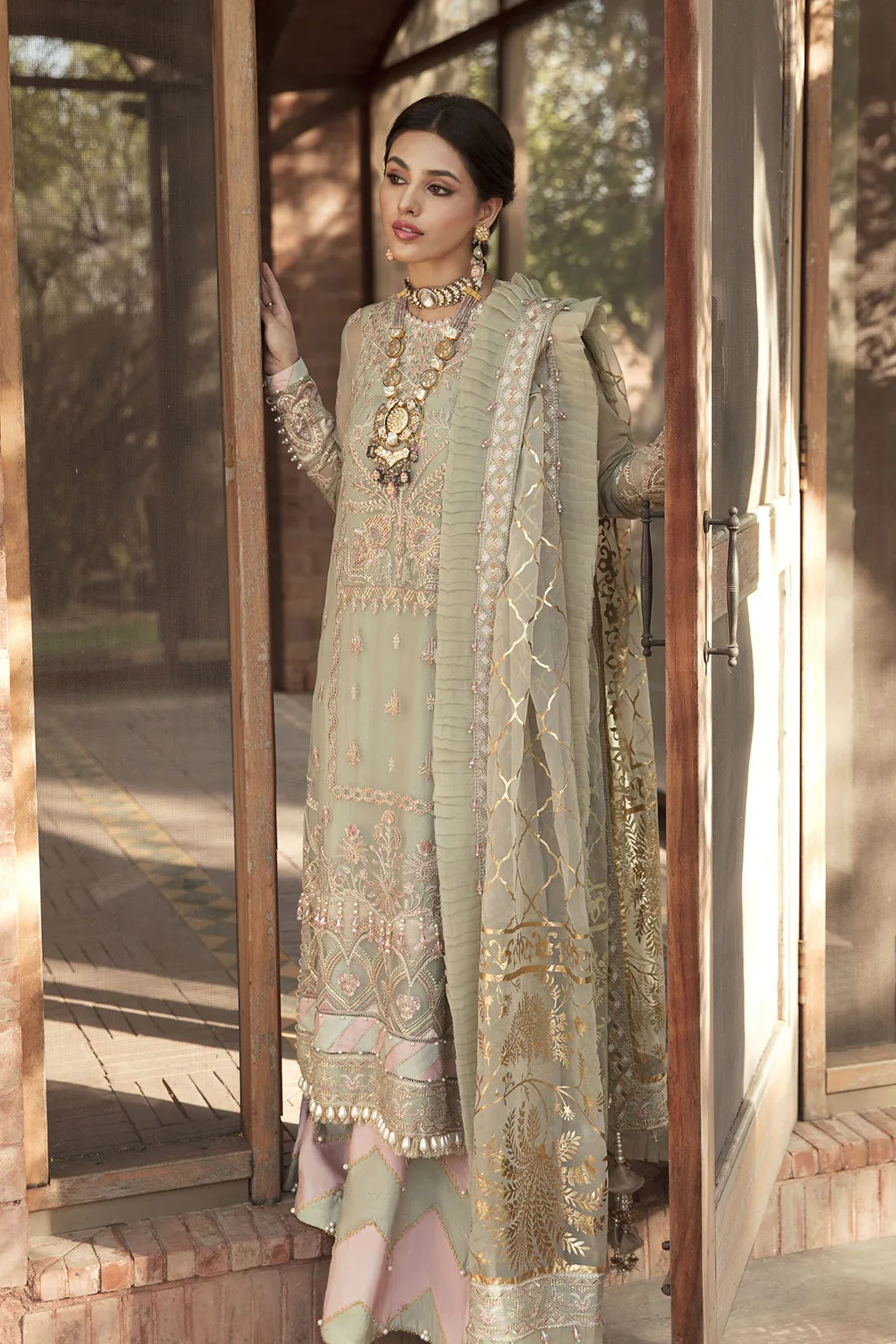 Ayzel X Afrozeh Sangat Luxury Chiffon Collection – Bahar banu