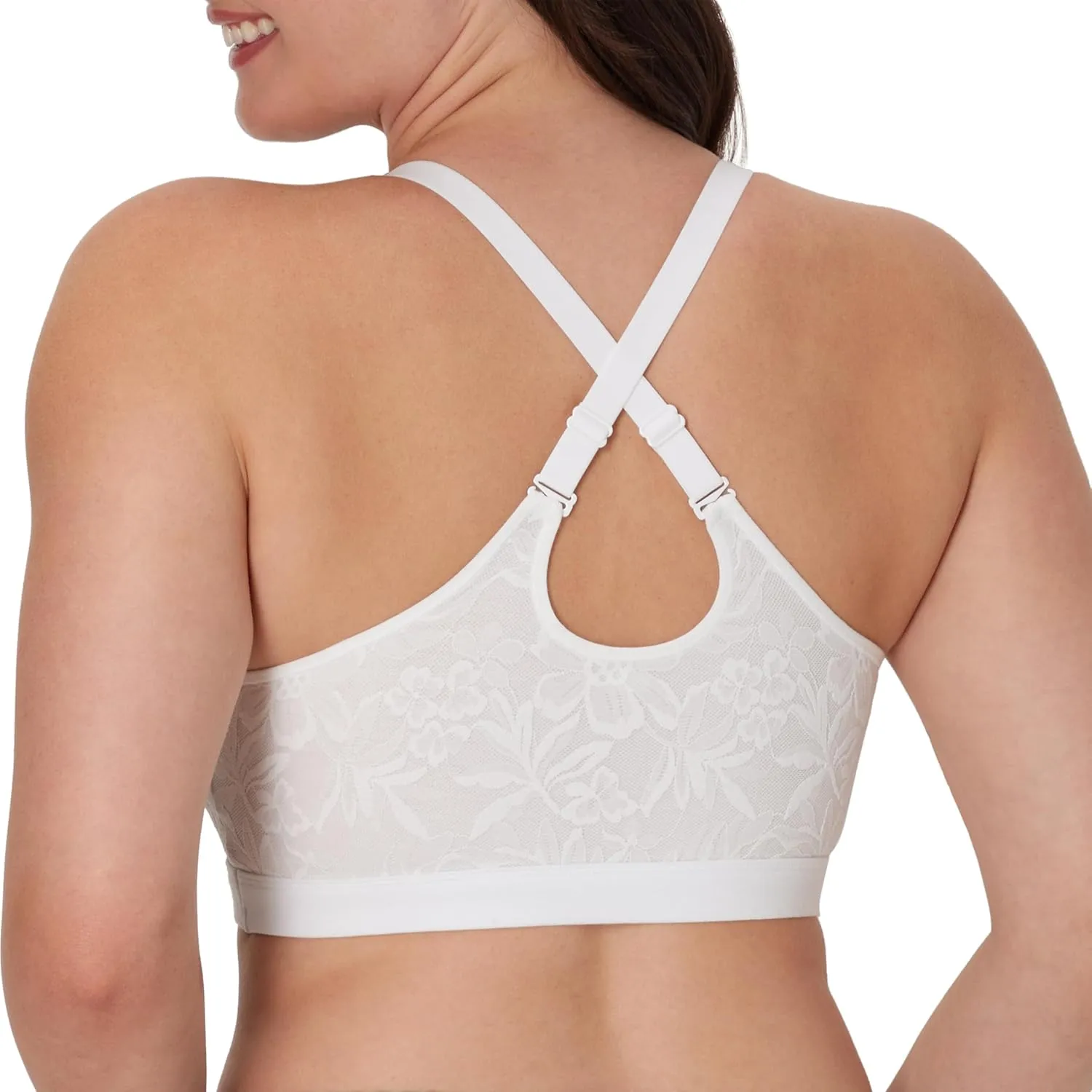 Bali Women's Breathe, Cotton Modal Wireless Bra, Lightweight Breathable Pullover Bralette, Convertible Straps