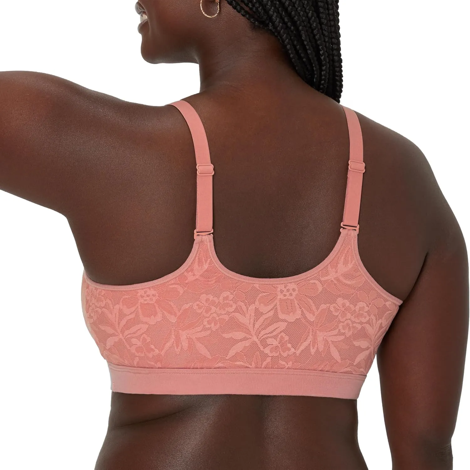 Bali Women's Breathe, Cotton Modal Wireless Bra, Lightweight Breathable Pullover Bralette, Convertible Straps