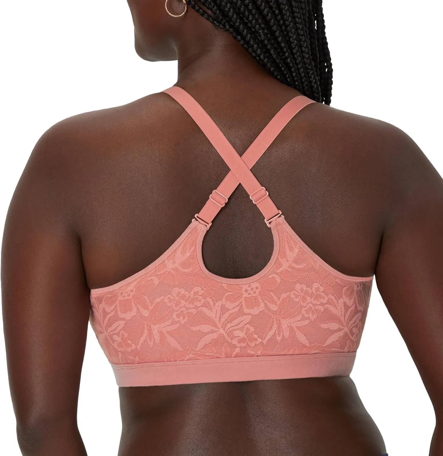 Bali Women's Breathe, Cotton Modal Wireless Bra, Lightweight Breathable Pullover Bralette, Convertible Straps