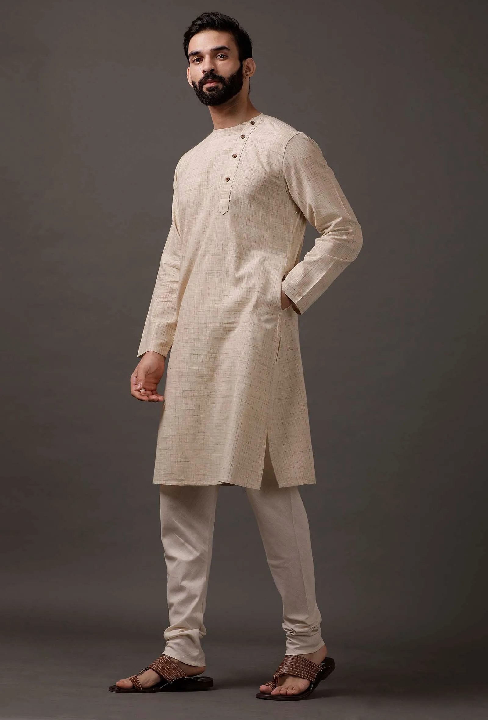 Beige Kurta