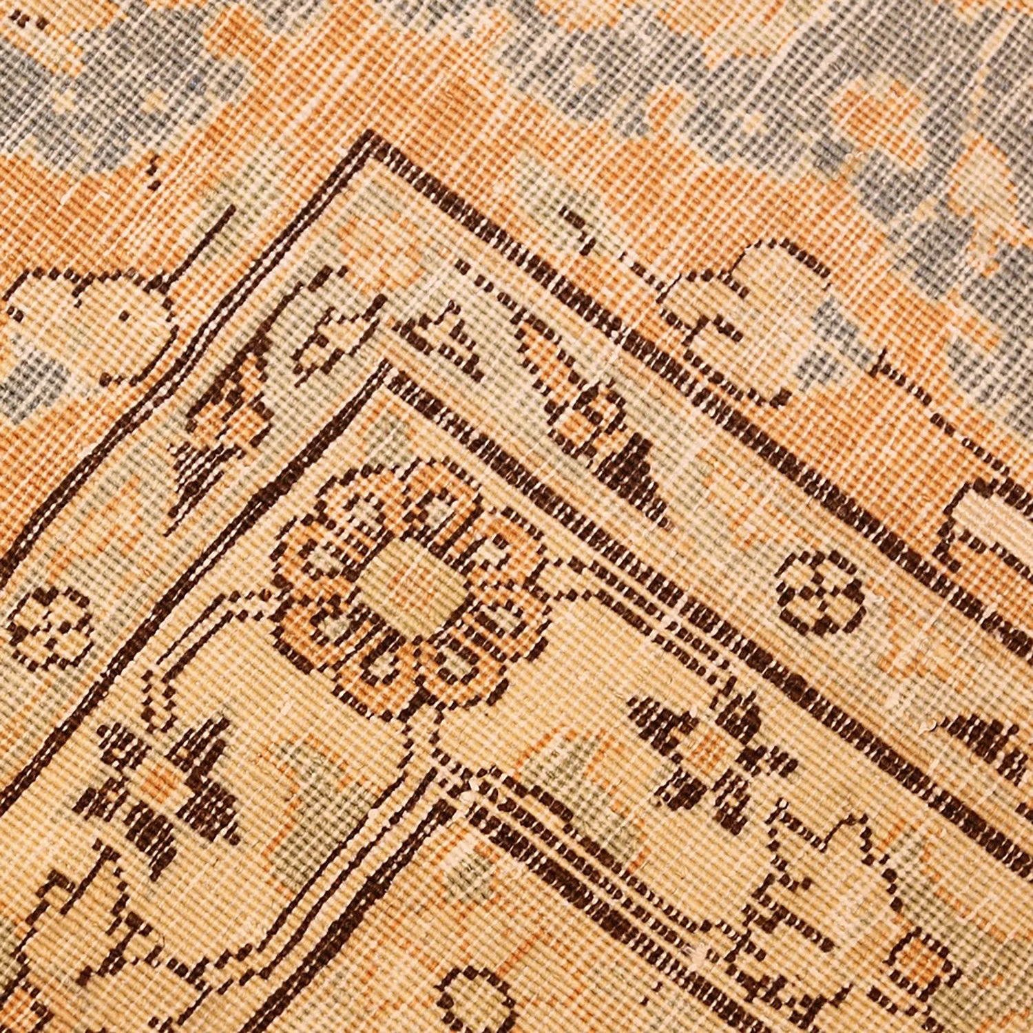 Blue Antique Persian Tehran Silk & Wool Rug - 10'6" x 15'6"