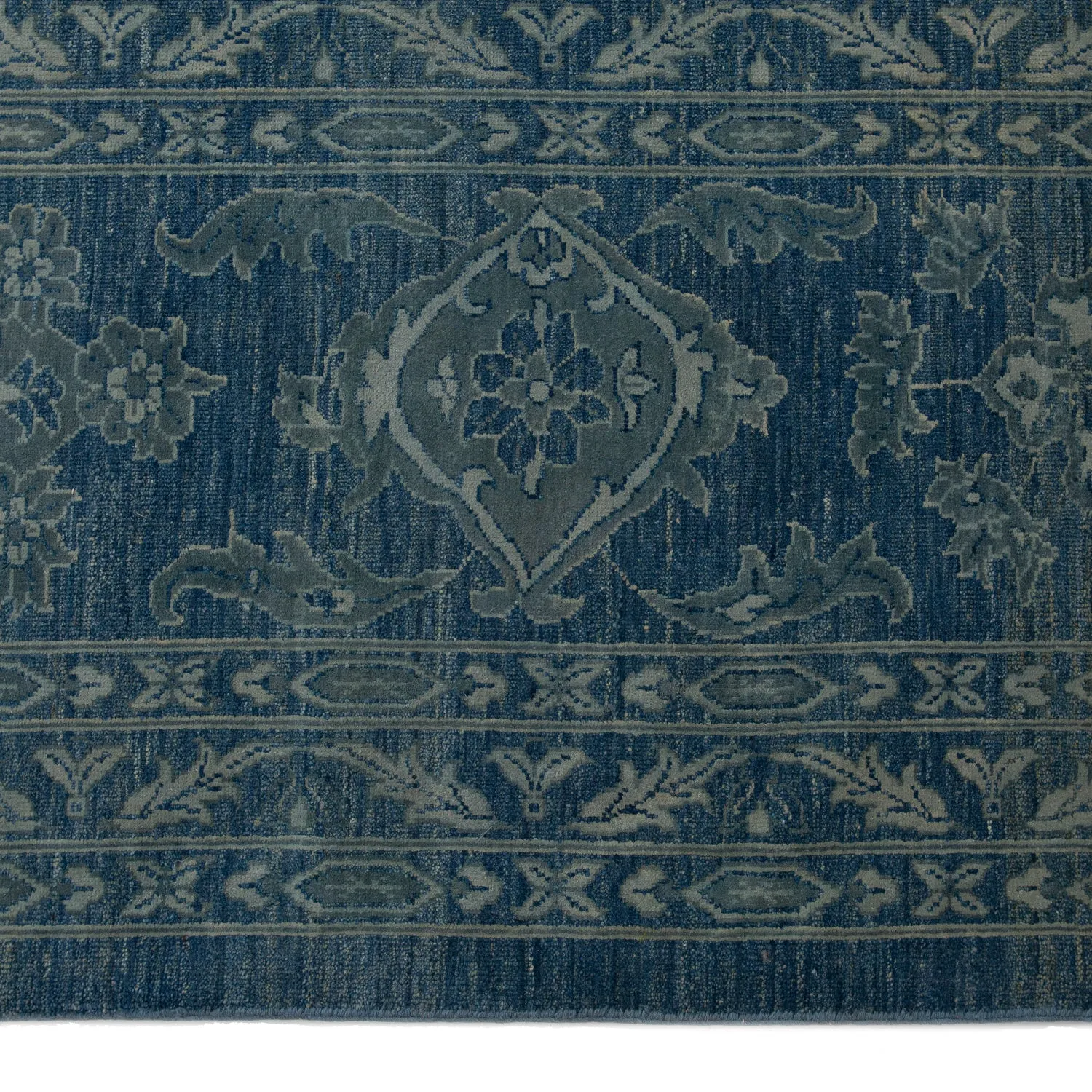 Blue Transitional Wool Rug - 15'8" x 25'7"