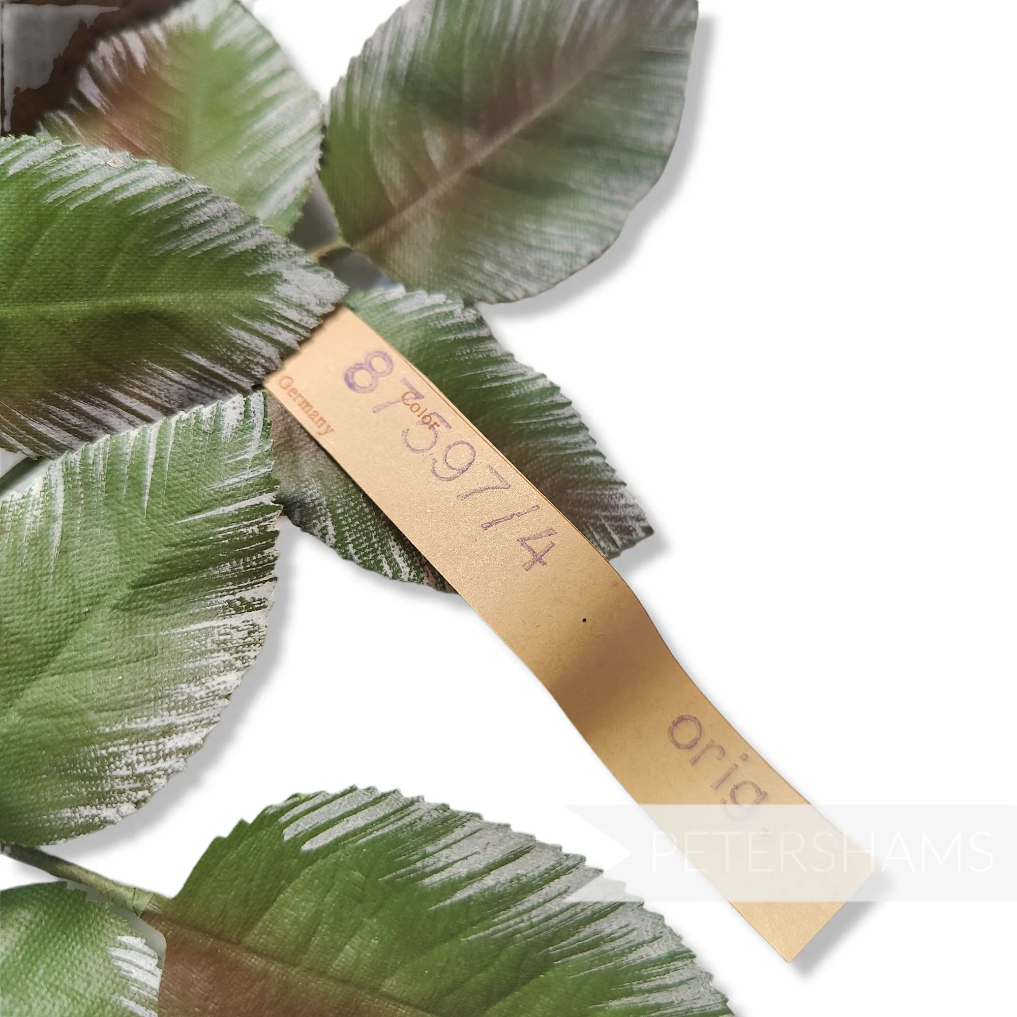 'Bora' Vintage 1940/50's Hand Painted German Wired Leaf Stems - 4 Stems