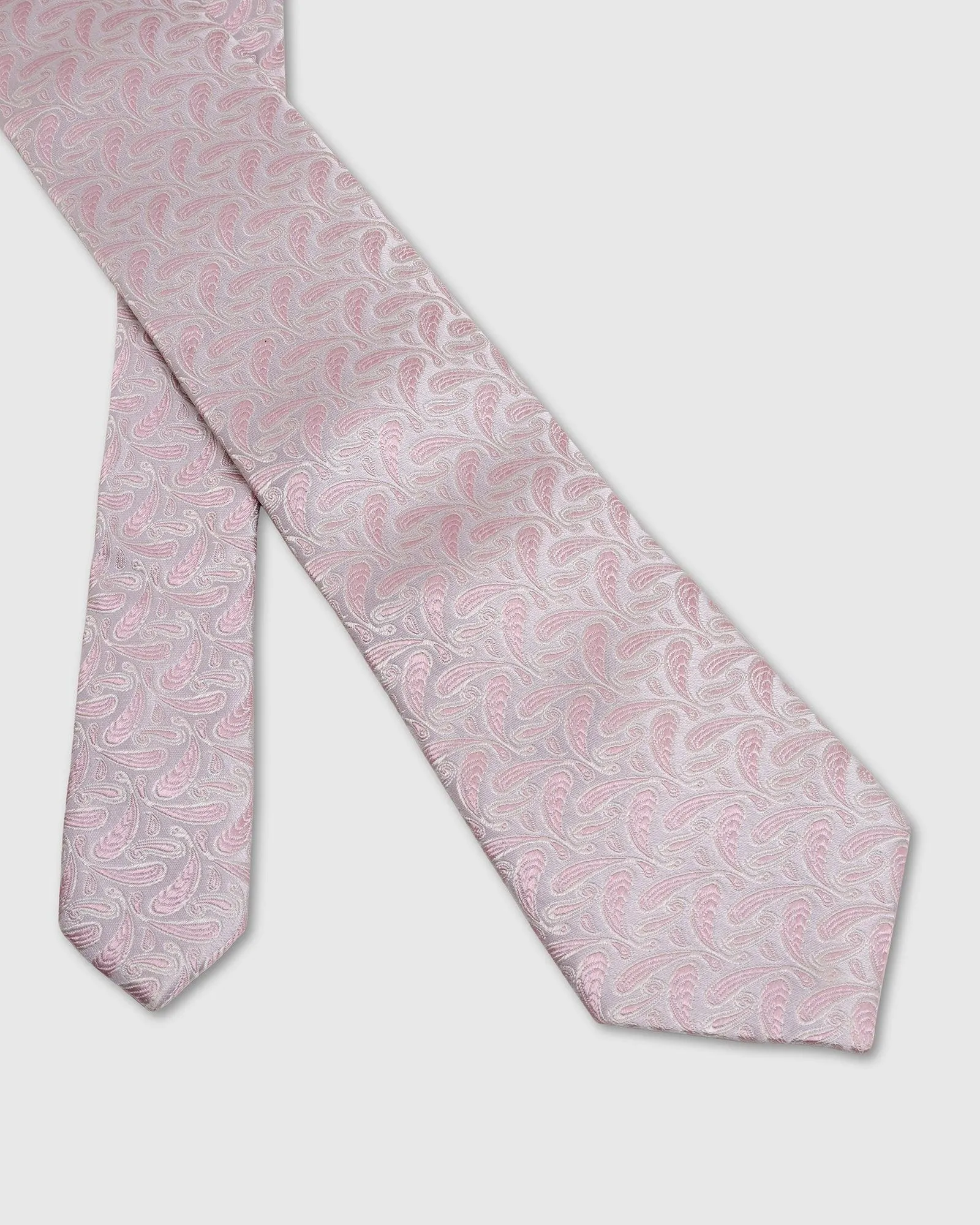 Boxed Combo Printed Tie And Pocket Square In Pink - Tang