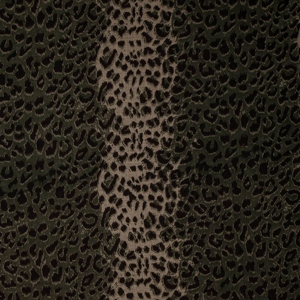 Camouflage Green Leopard Print Pashmina Cashmere Shawl