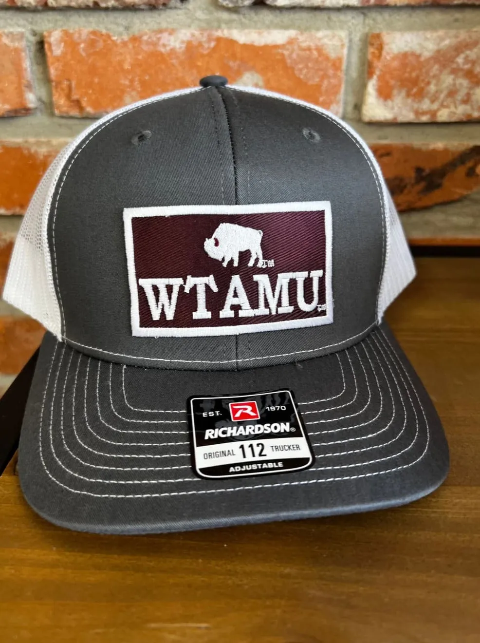 Charcoal WTAMU Buffalo Patch Cap