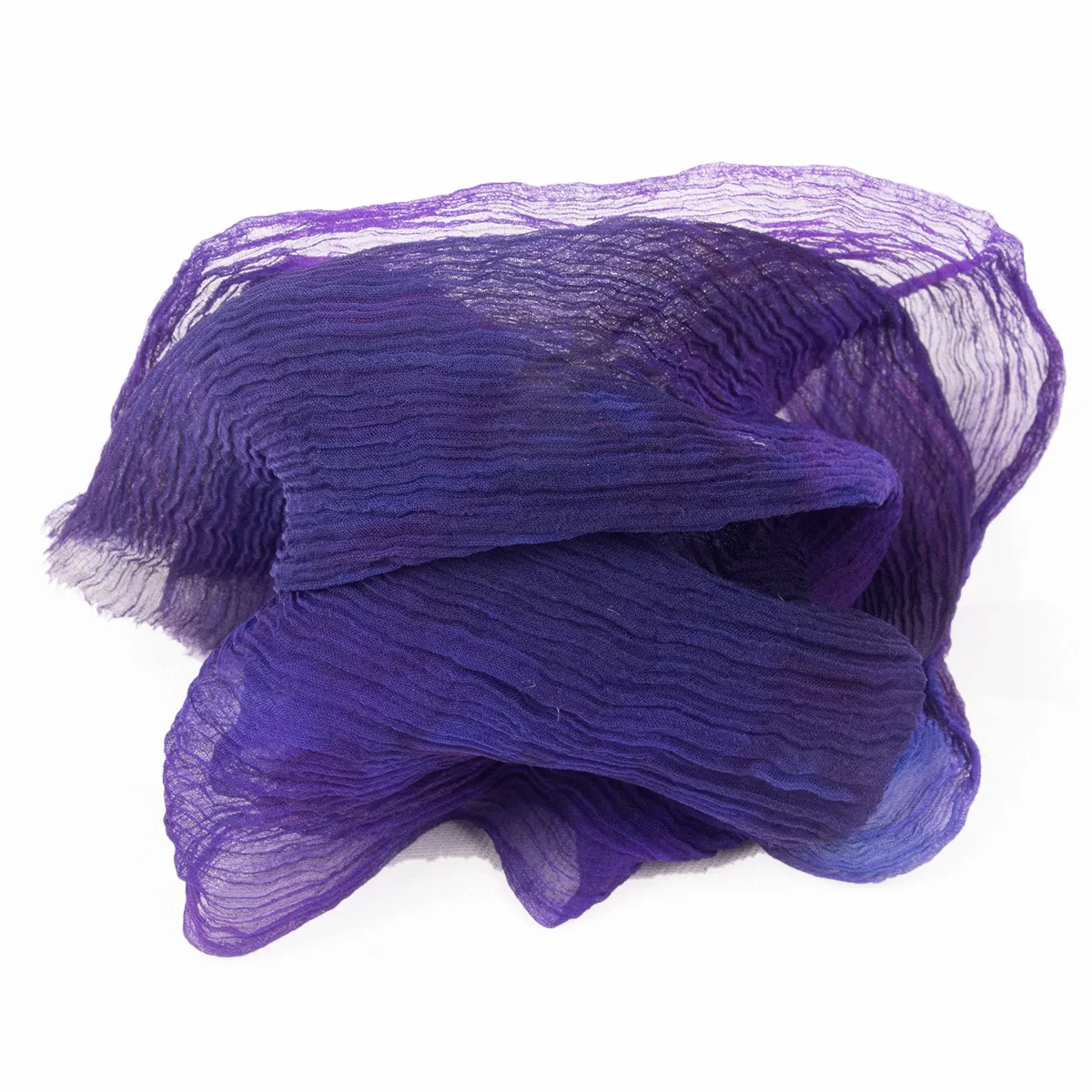 Crinkle Silk Chiffon - Purple Genie  DL 21