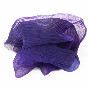 Crinkle Silk Chiffon - Purple Genie  DL 21