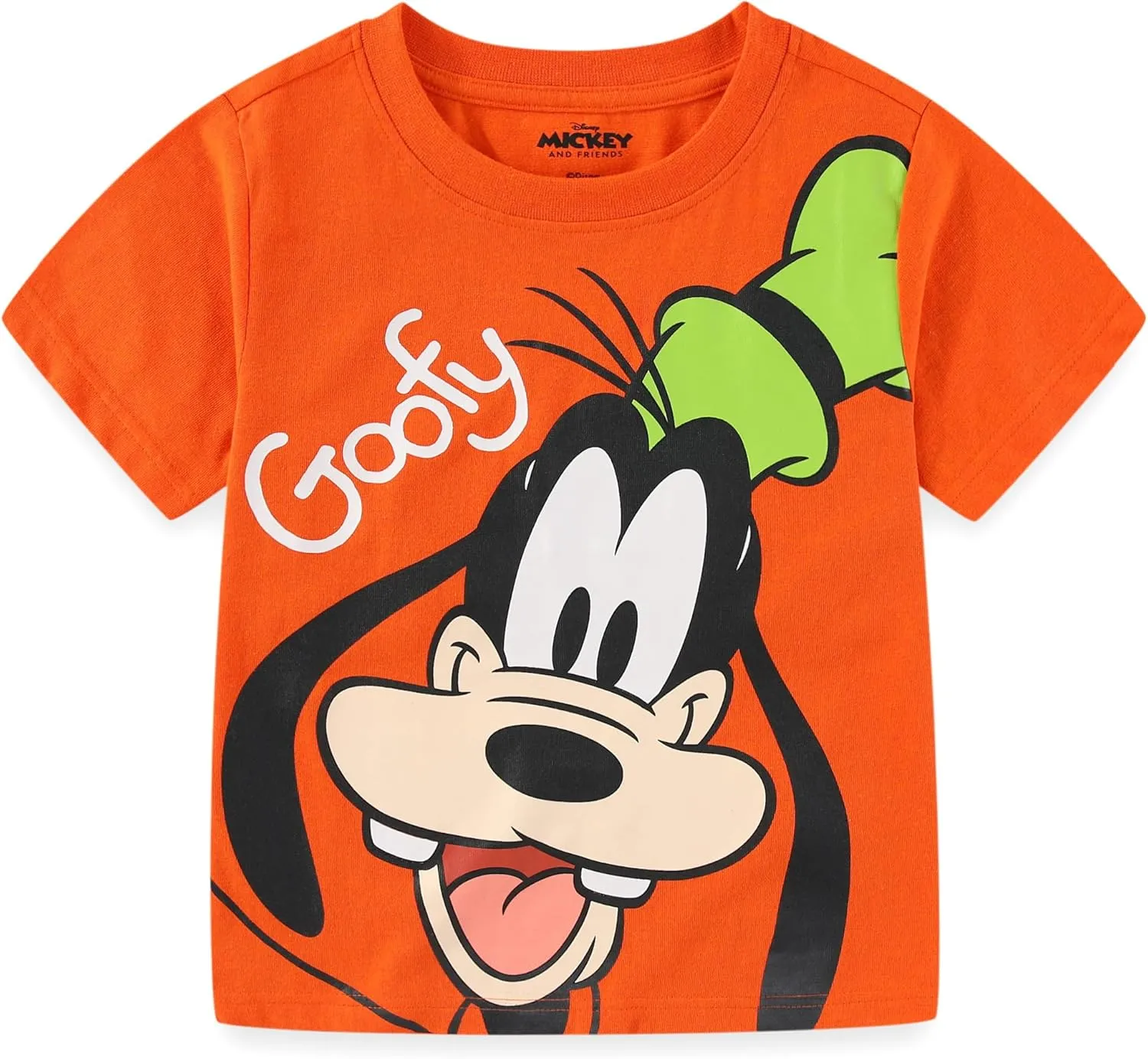 Disney Mickey Mouse & Friends Boys' 4 Pack T-Shirt for Toddler and Little Kids  Blue/Red/Yellow/Orange
