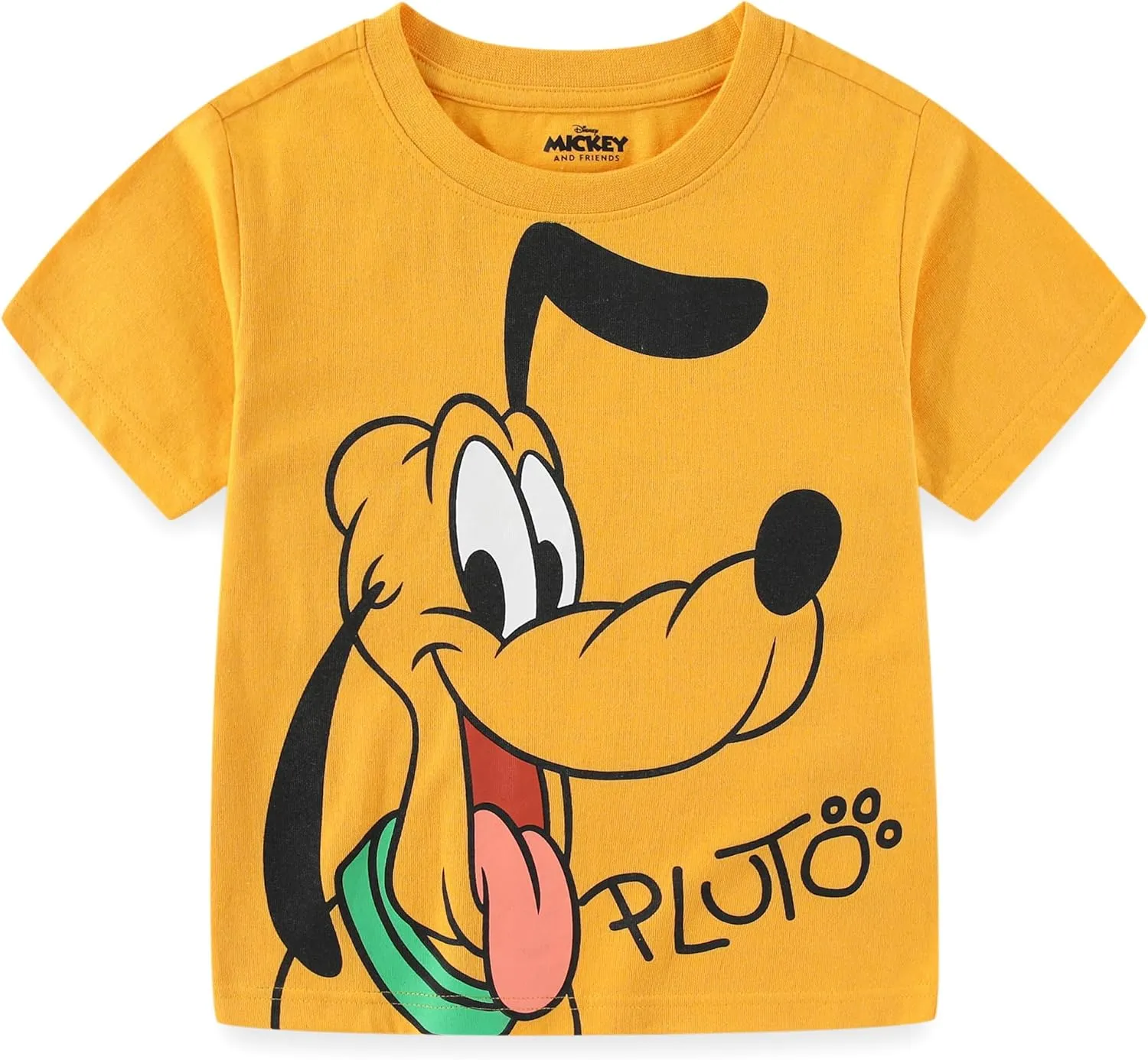 Disney Mickey Mouse & Friends Boys' 4 Pack T-Shirt for Toddler and Little Kids  Blue/Red/Yellow/Orange