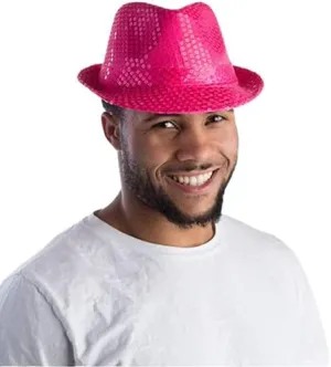 Dress Up America Sequin Fedora for Adults - Sequined Party Fedora - Costume Accessory for Halloween