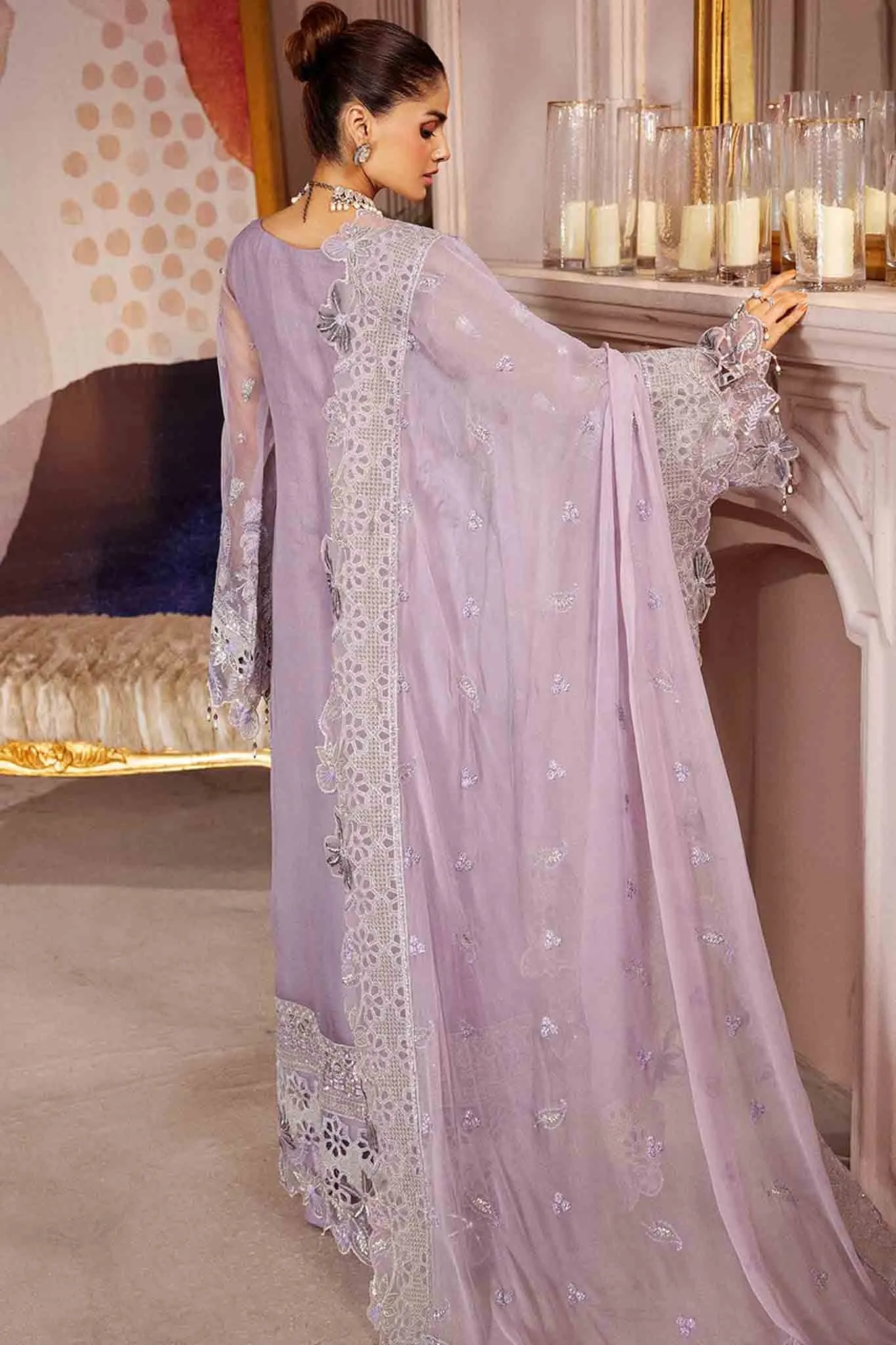 Elaine by Emaan Adeel Unstitched 3 Piece Luxury Chiffon Collection'2023-EL-05