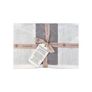 Elizabeth W. Lavender Pillow Insert Sachet - Ivory Linen