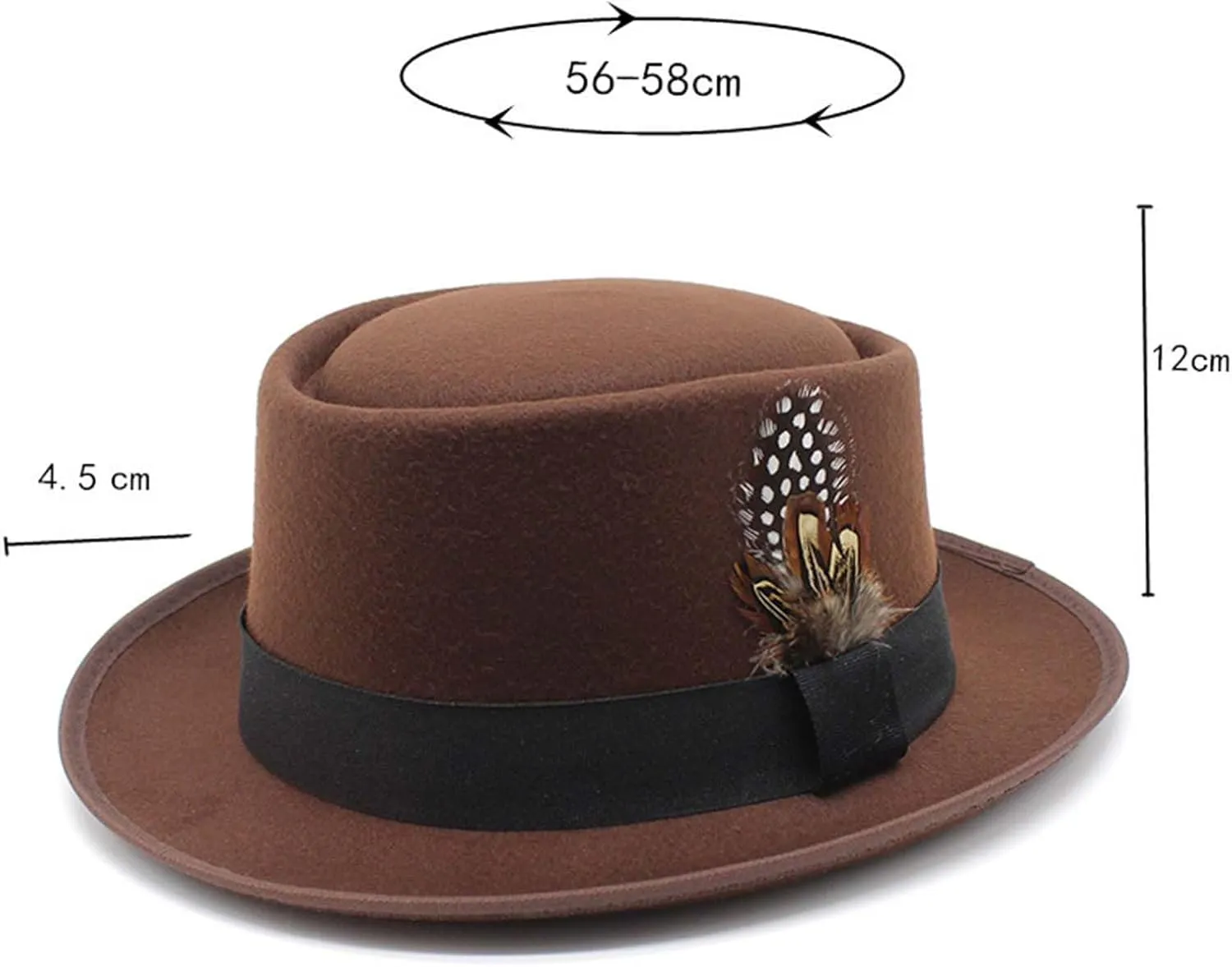Fedora Hats for Women, German Bavarian Hats for Men Women,Womens Fedora hat Oktoberfest Hats with Feathers