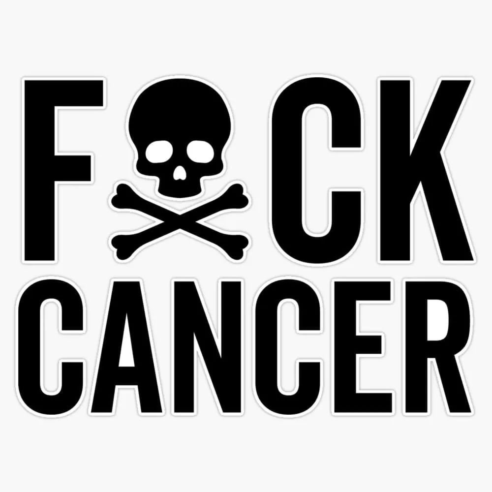 Fuck Cancer Sticker Vinyl Decal Car Laptop Wall Window Bumper Sticker 5"