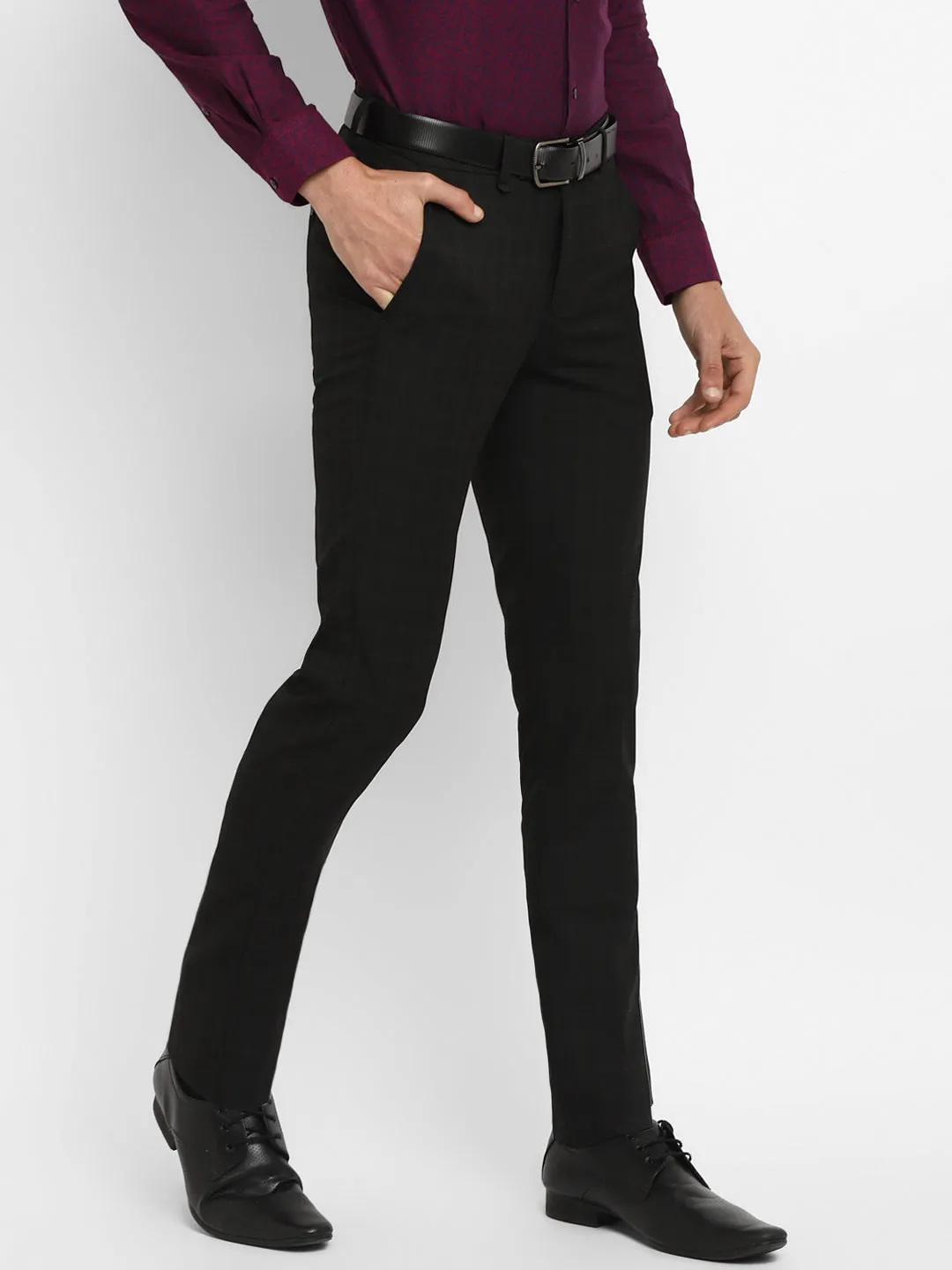 Grey Checked Ultra Slim Fit Trouser