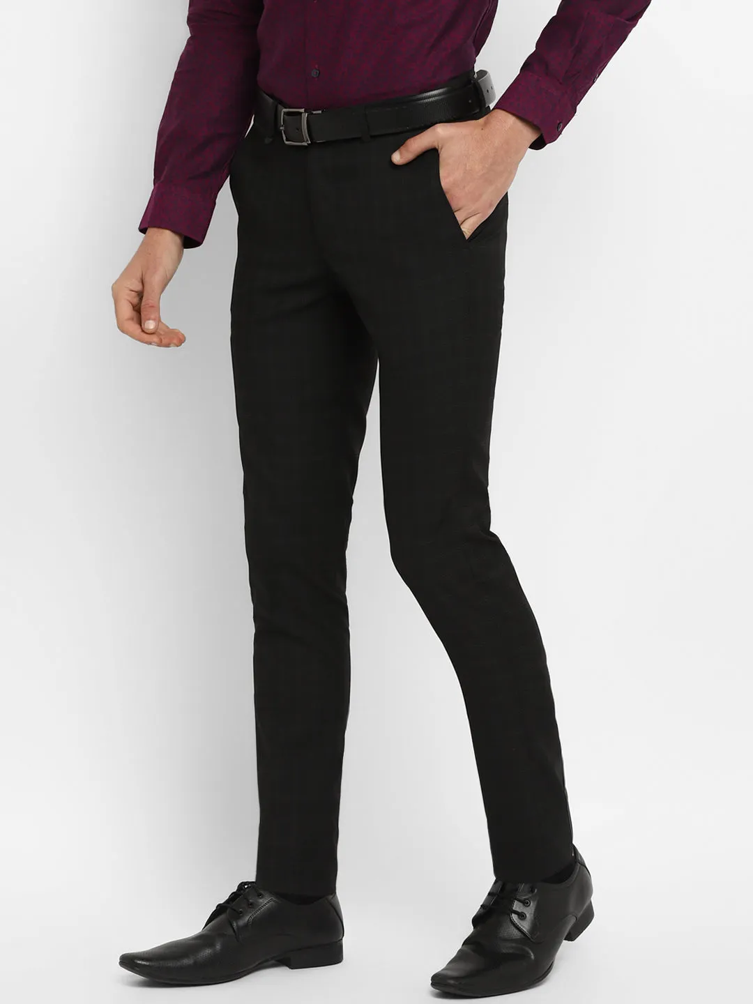 Grey Checked Ultra Slim Fit Trouser