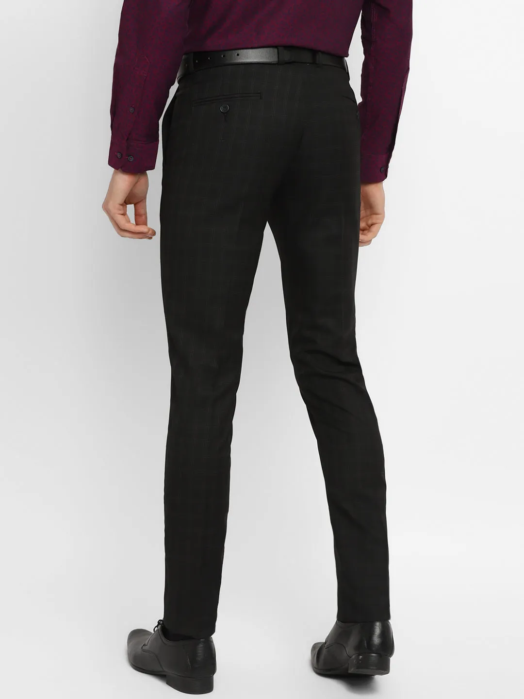 Grey Checked Ultra Slim Fit Trouser