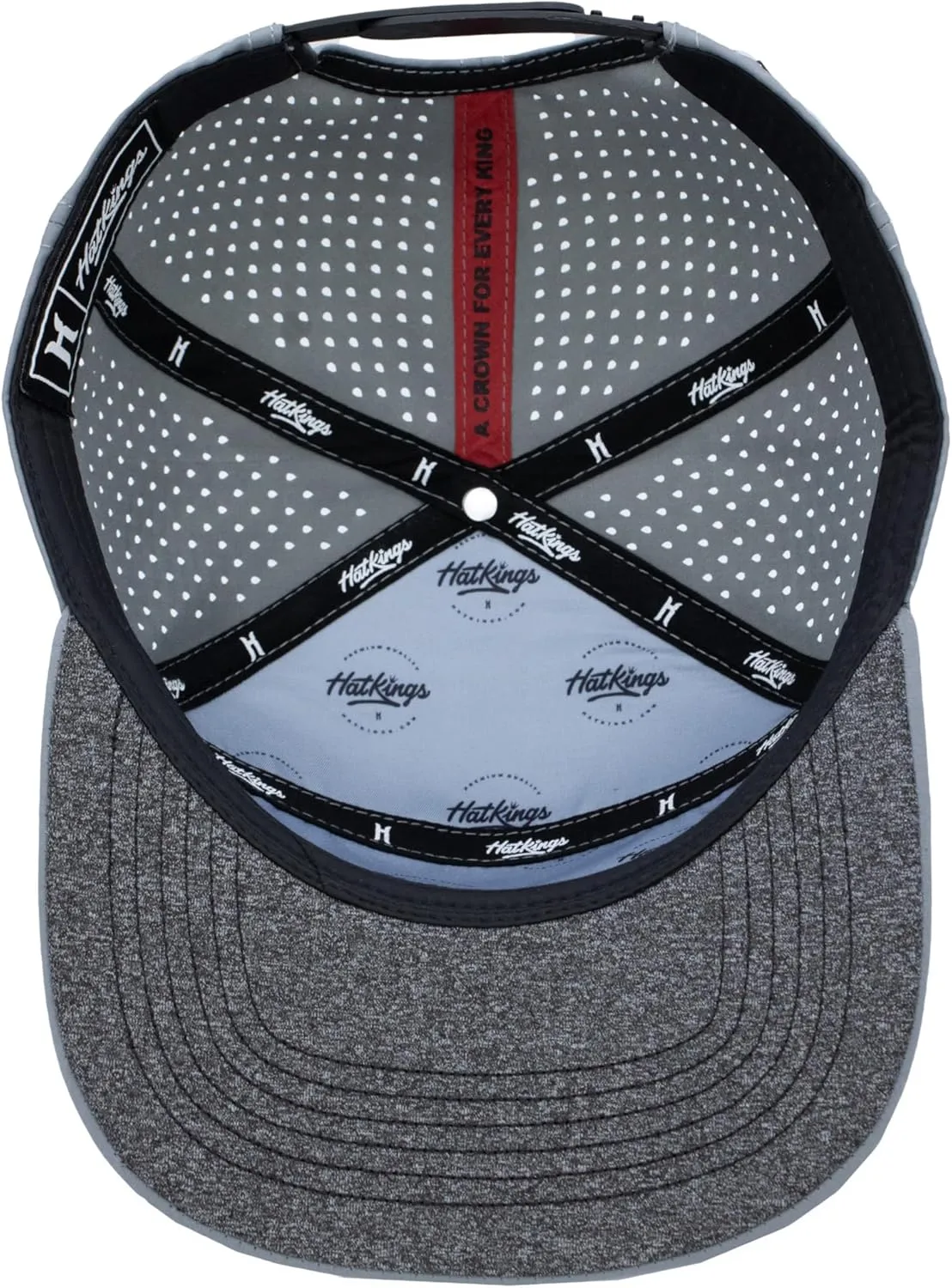 HatKings Performance Trucker Snapback Hat  Water & Sweat Resistant, Lightweight Moisture-Wicking Cap