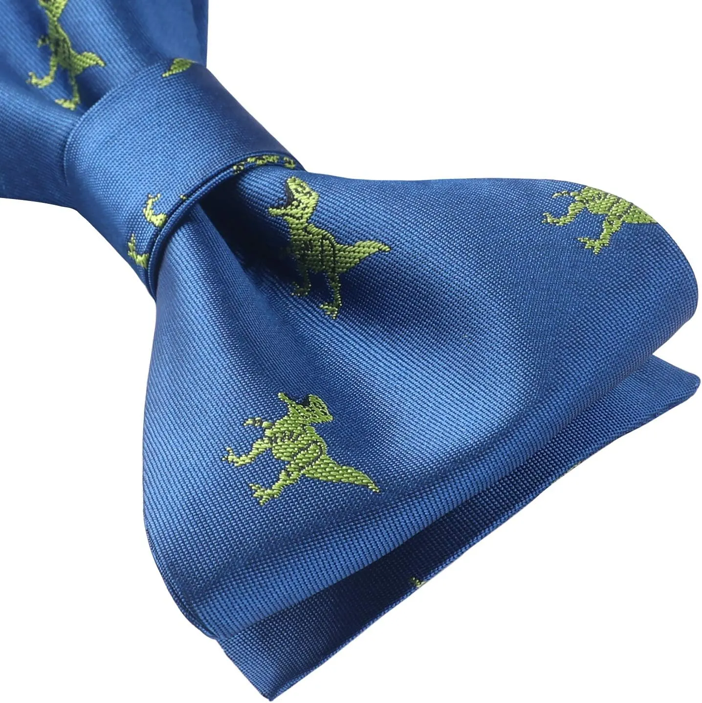HISDERN Bow Ties for Men Self Tie Animal Bowties Pocket Square Woven Silk Fun Bowtie Handkerchief Set for Wedding Party