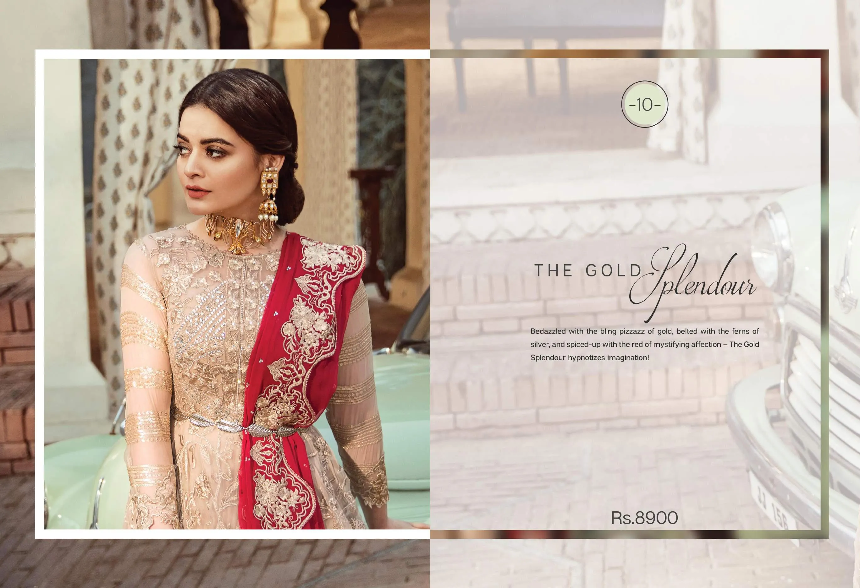 Imrozia Embroidered Chiffon Nostalgic Climax Collection 2019 – 10 - The Gold Splendour