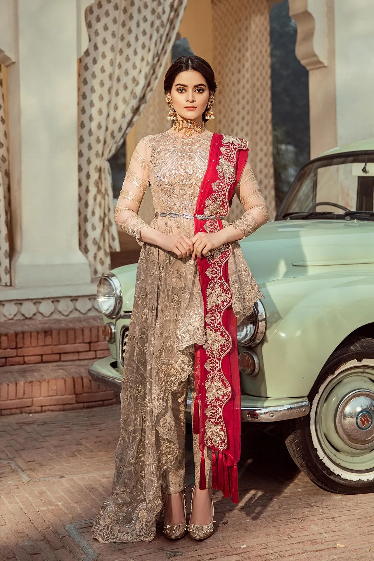 Imrozia Embroidered Chiffon Nostalgic Climax Collection 2019 – 10 - The Gold Splendour
