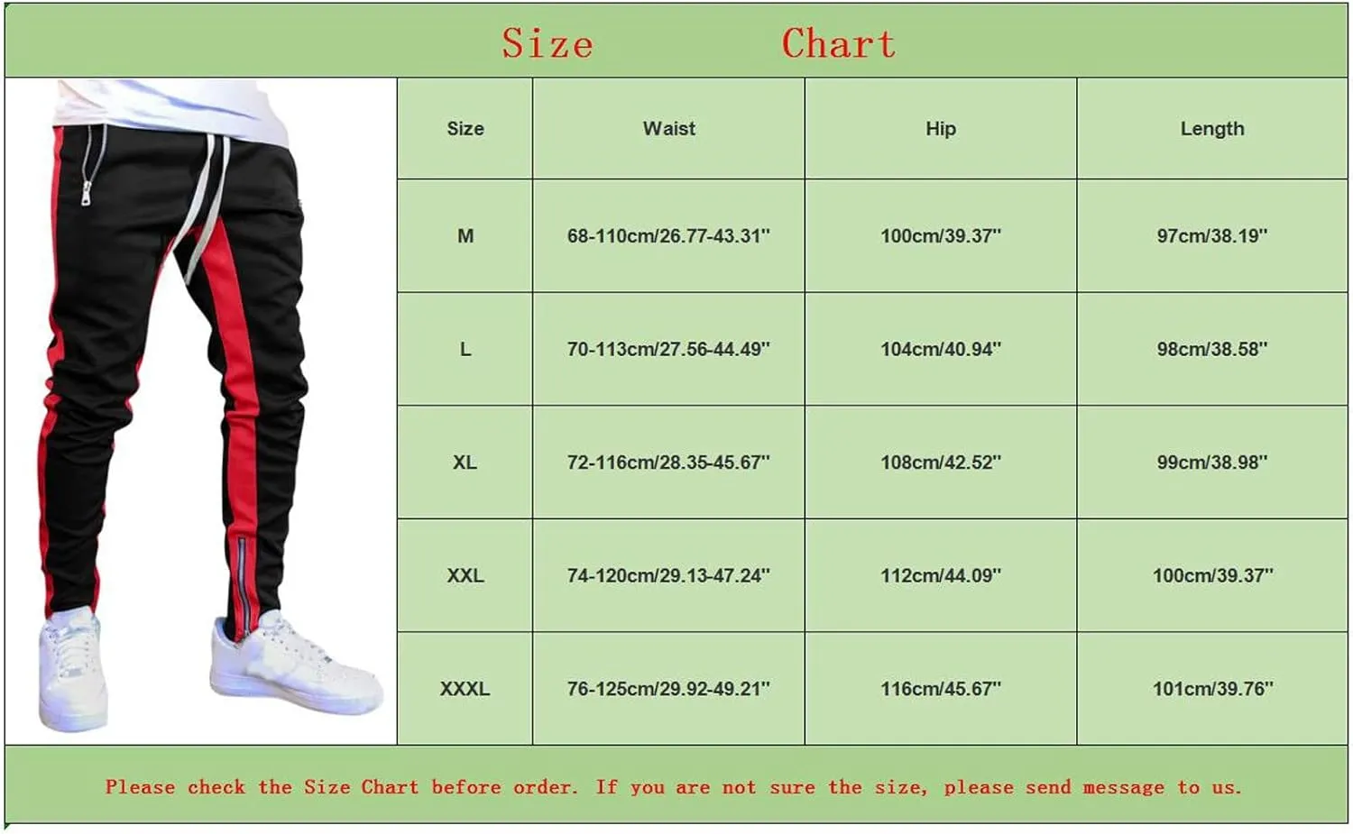 Men's Active Athletic Casual Tricot Sports Length Solid Mens Pants Men's Pants Men's Sweatpants Track Tapered Joggers