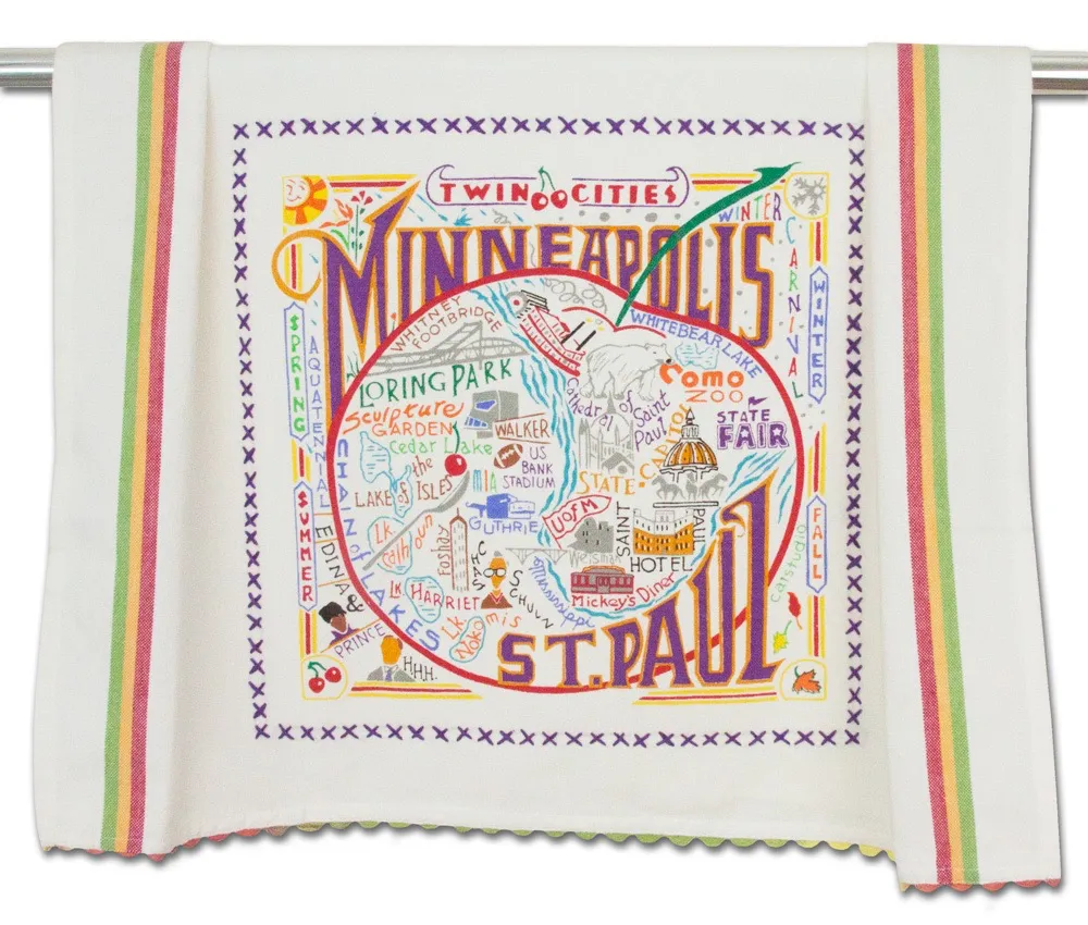 MINNEAPOLIS-ST. PAUL DISH TOWEL BY CATSTUDIO