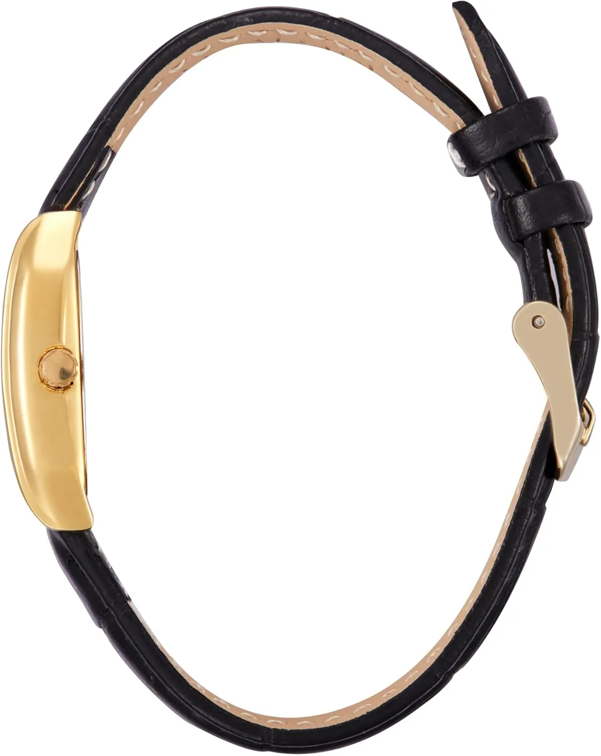 Miykon Vintage Watches for Women | Small Dainty Tank, Square Womens Watch with Genuine Leather Strap and Second Hand | Ion Polished, Luminous Hands, Scratch Resist, Japan Quartz, 100ft Water Resistant