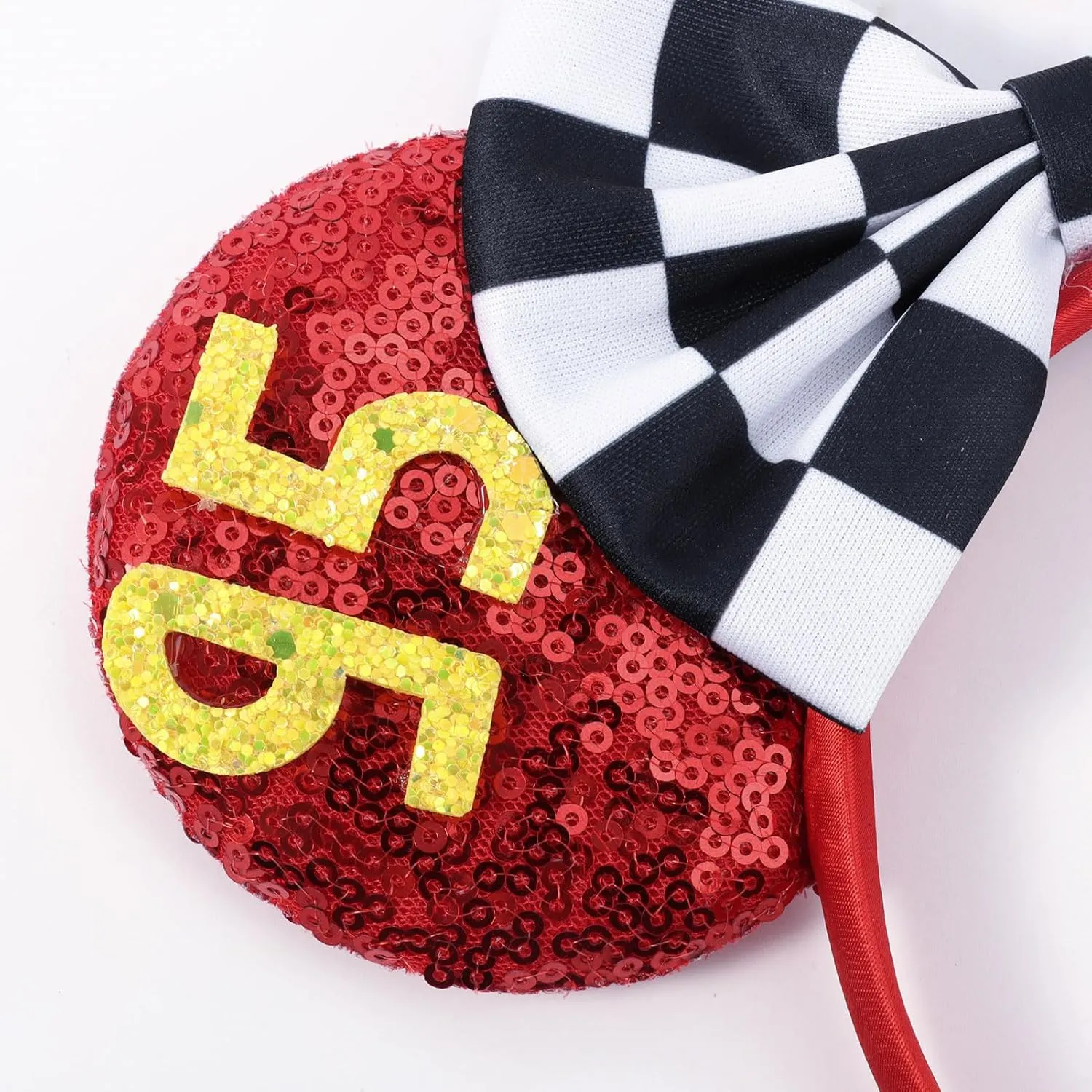 Mouse Ears Headband, Cars Ears for Women Adult Kids, Sequin Headband Park Ears Trips Party Cosplay Costumes Accessories