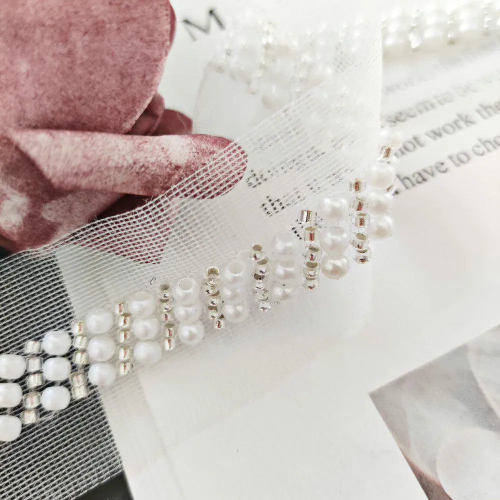 OEKO-TEX BSCI Beaded Lace NFD11A028