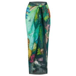 Paradise Lost Cotton & Silk Blend Pareo