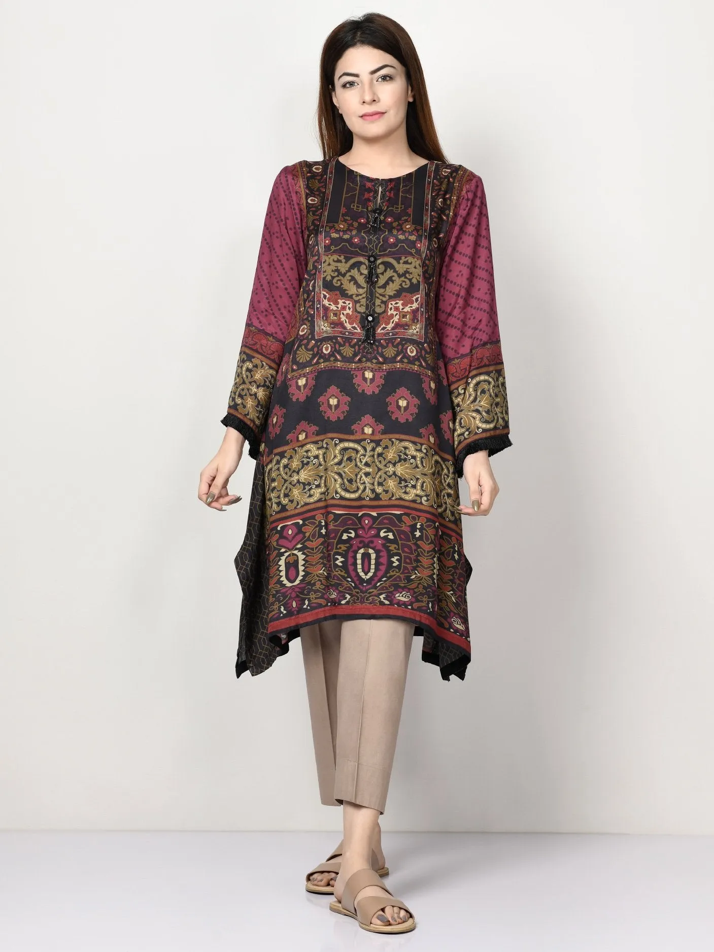 Printed Thai Silk Shirt