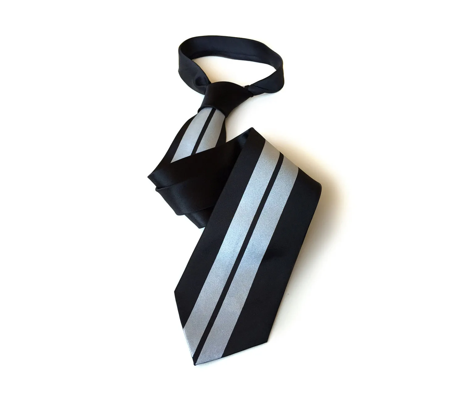 Racing Stripes Necktie: Le Mans First Place silk tie