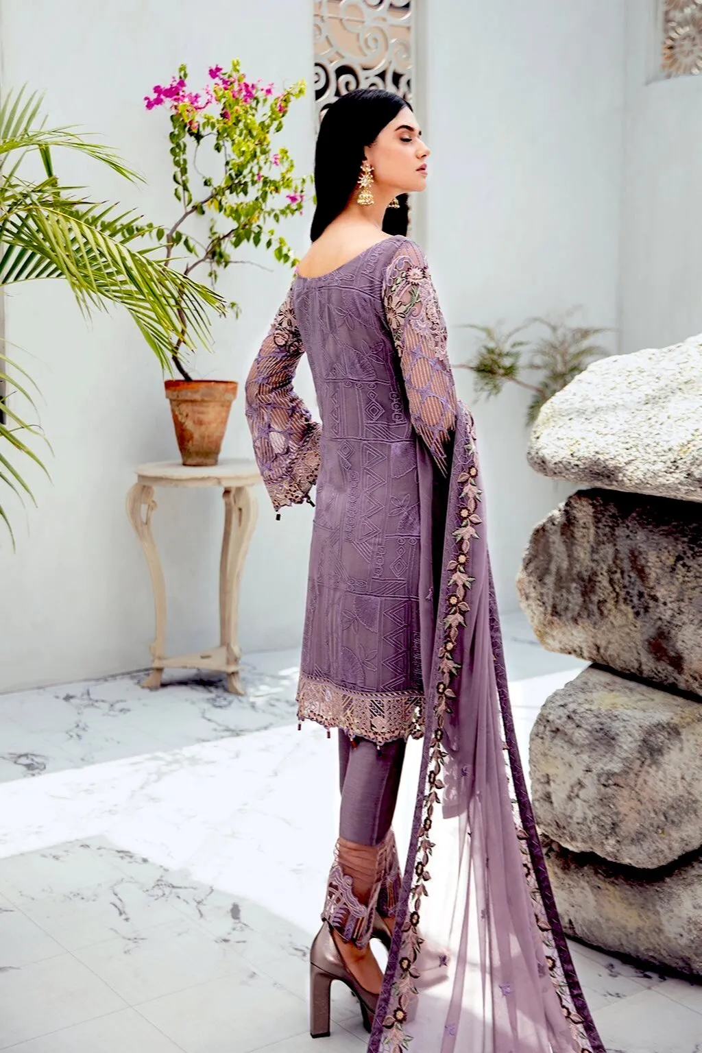 Ramsha Rangoon Chiffon Collection 2020 – D-609